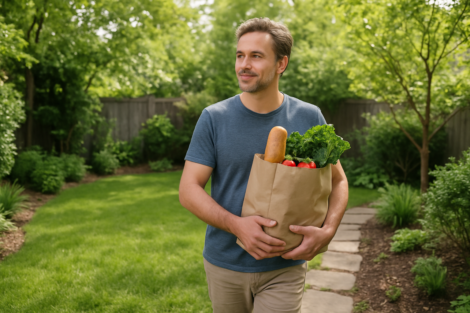 Person in everyday setting — health and wellness