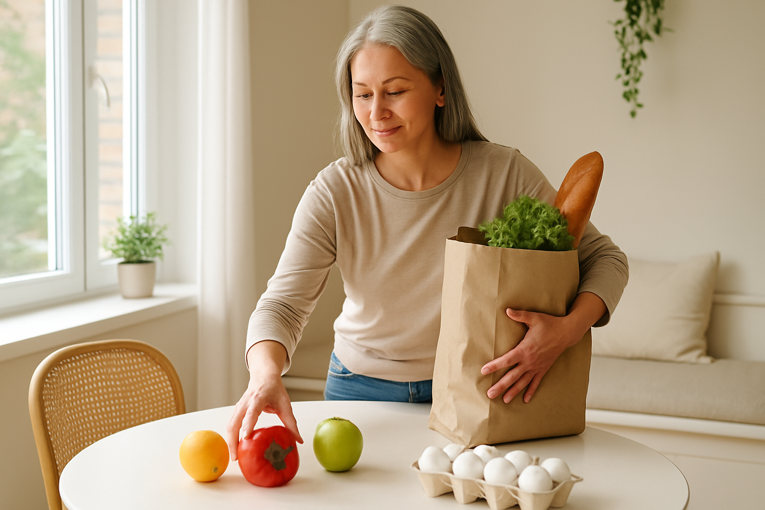 Person in everyday setting — health and wellness