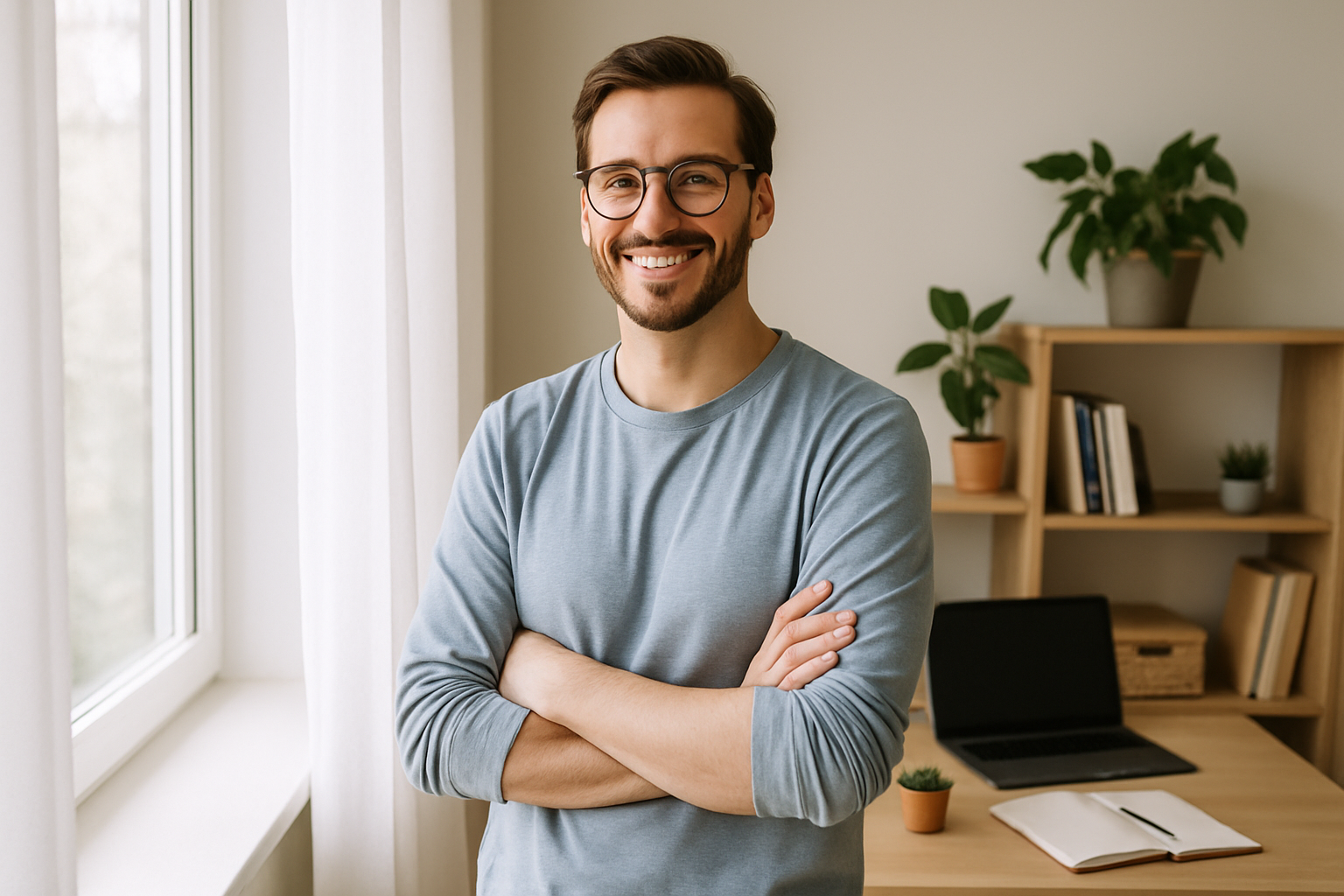 Person in everyday setting — health and wellness