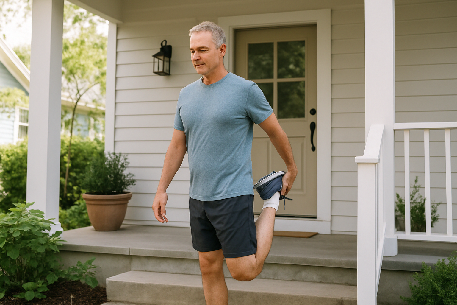 Person in everyday setting — health and wellness