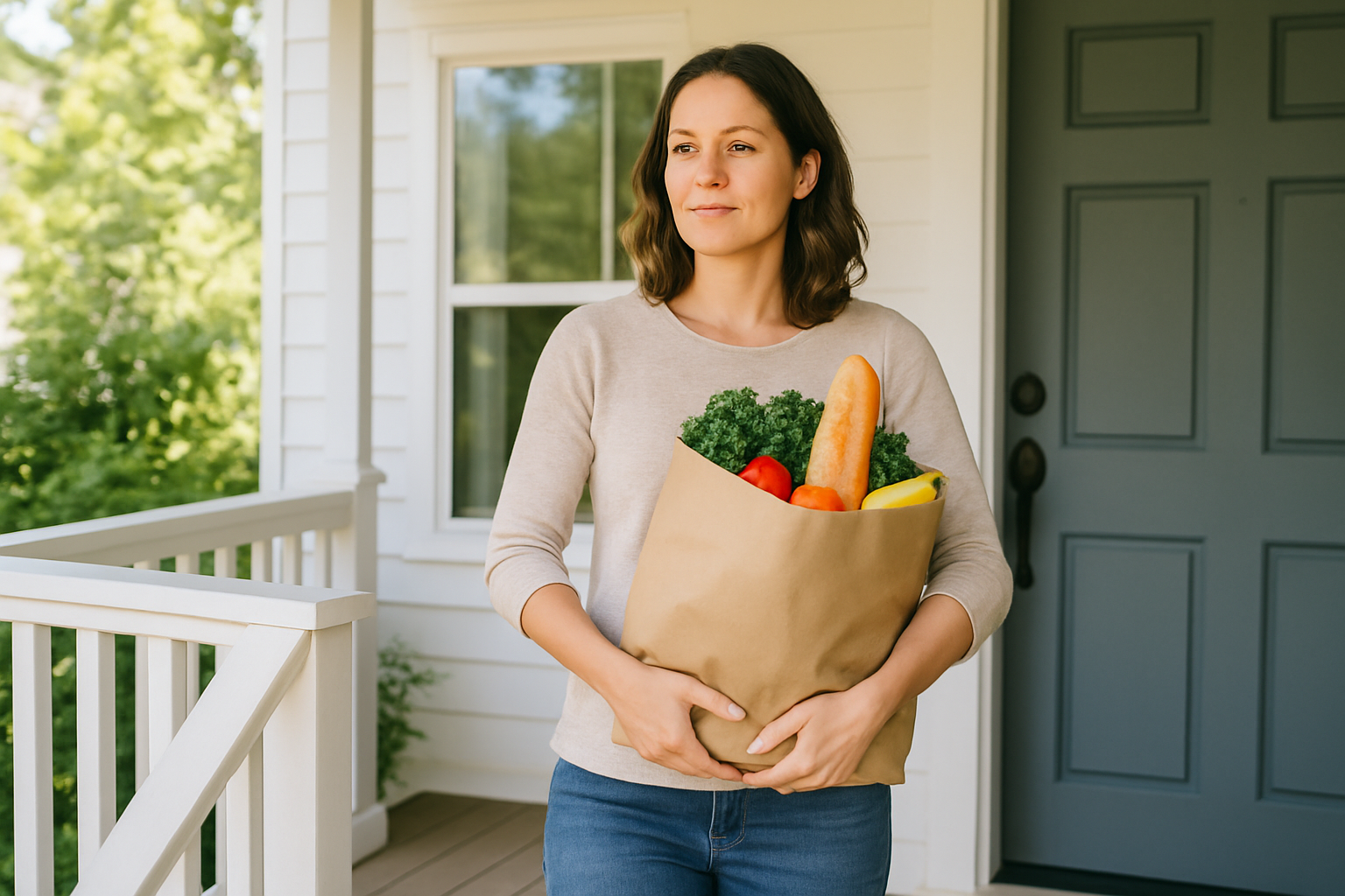 Person in everyday setting — health and wellness