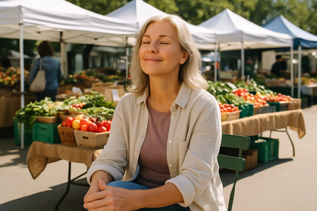 Person in everyday setting — health and wellness