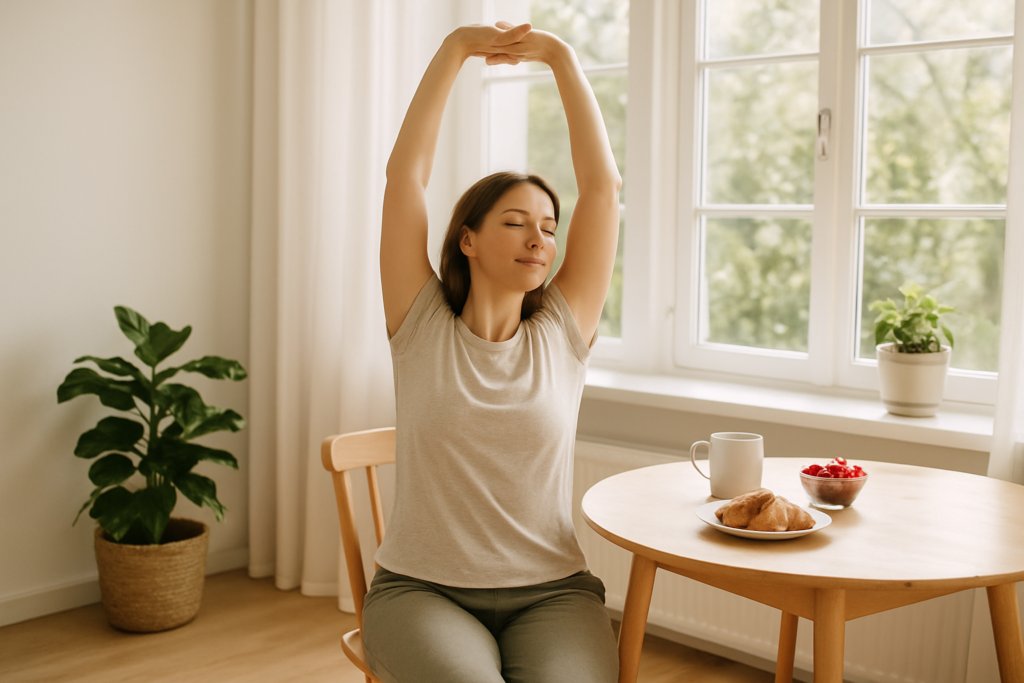 Person in everyday setting — health and wellness