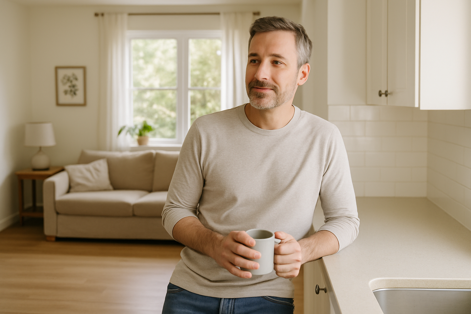 Person in everyday setting — health and wellness