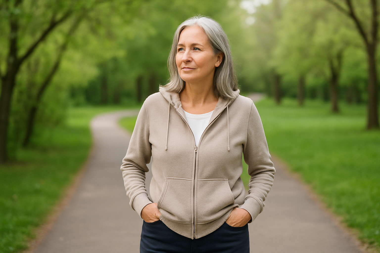 Person in everyday setting — health and wellness