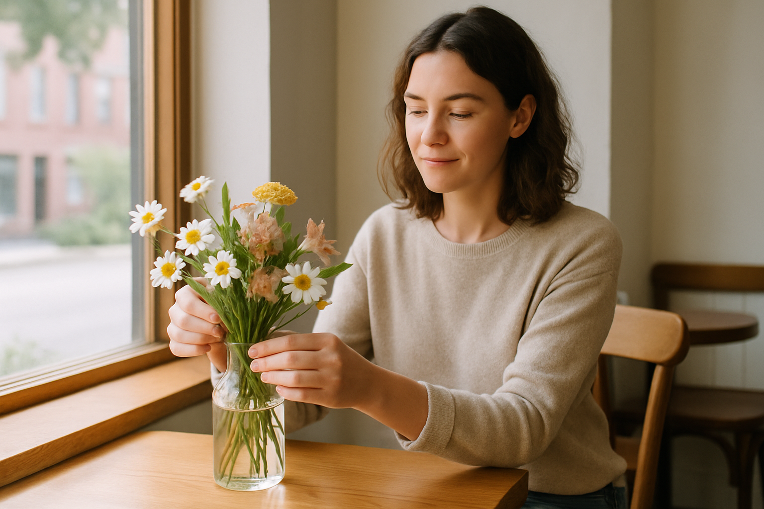 Person in everyday setting — health and wellness