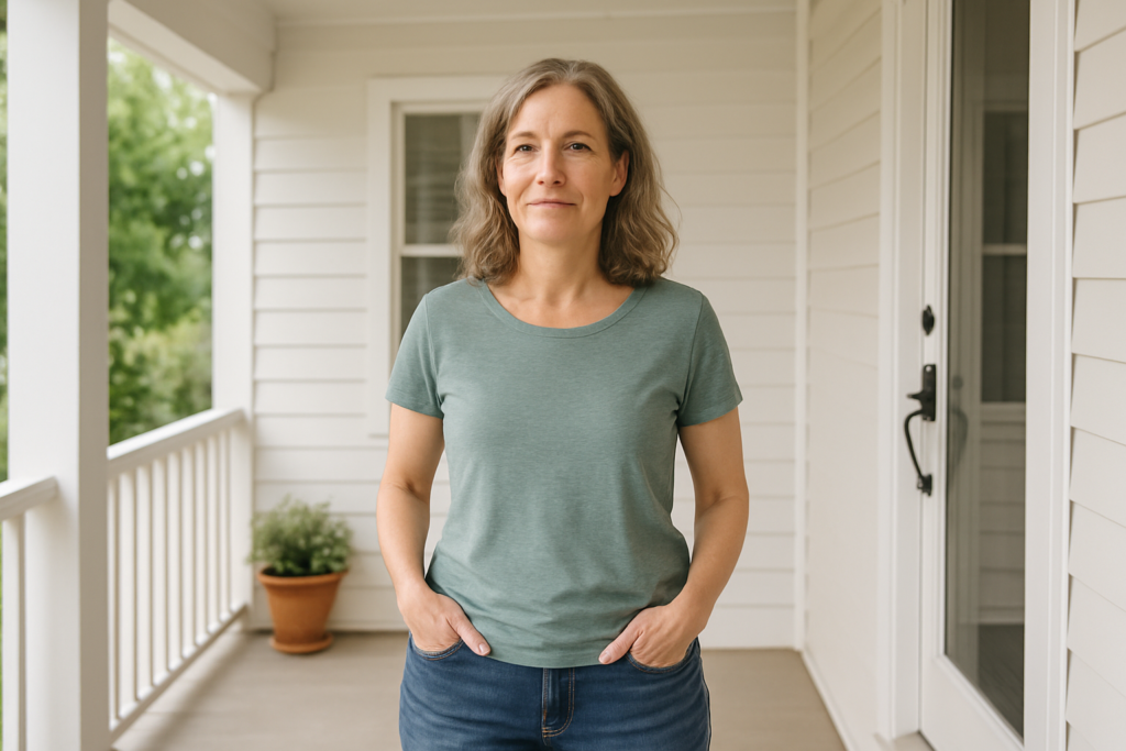 Person in everyday setting — health and wellness