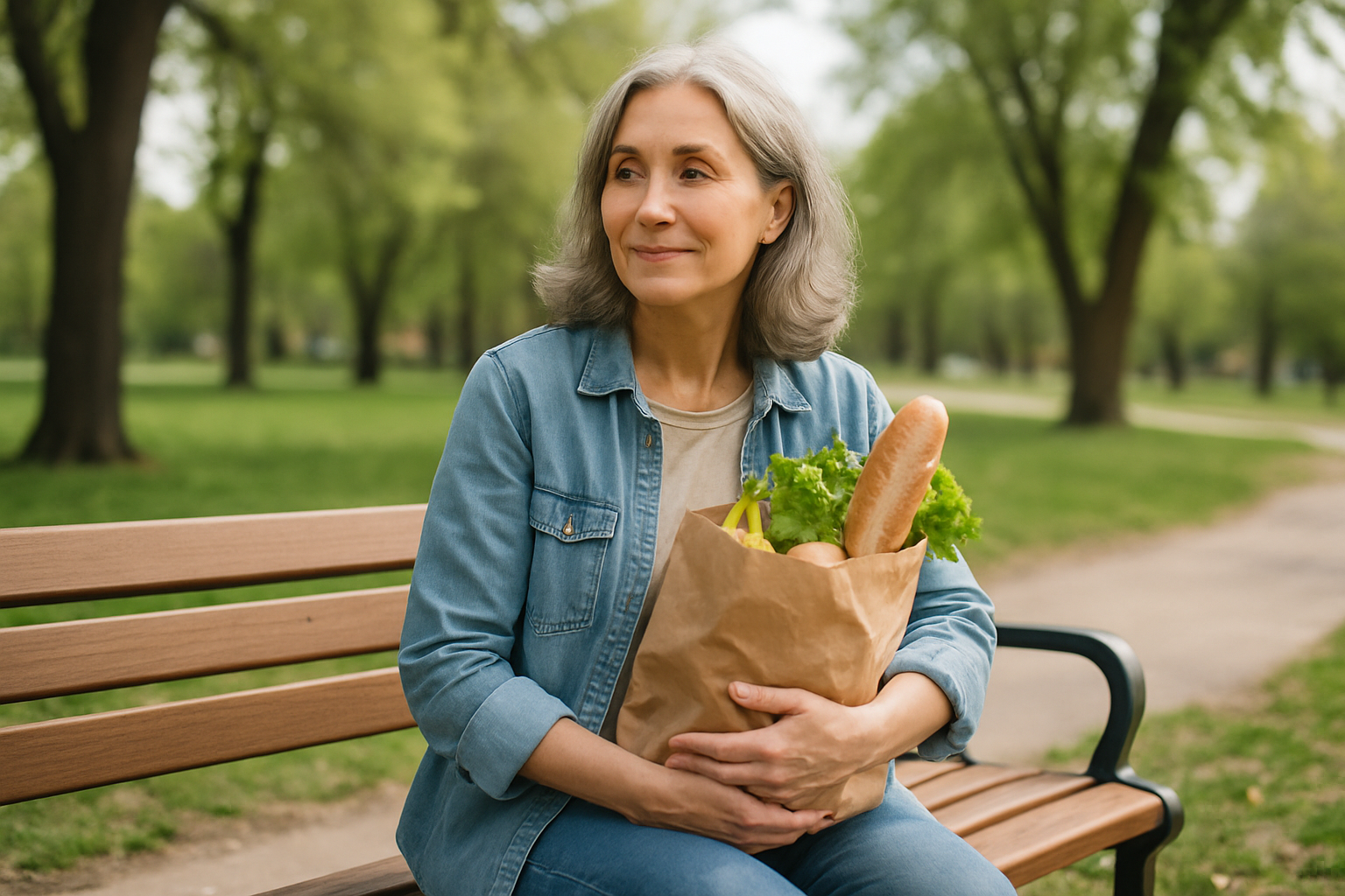 Person in everyday setting — health and wellness